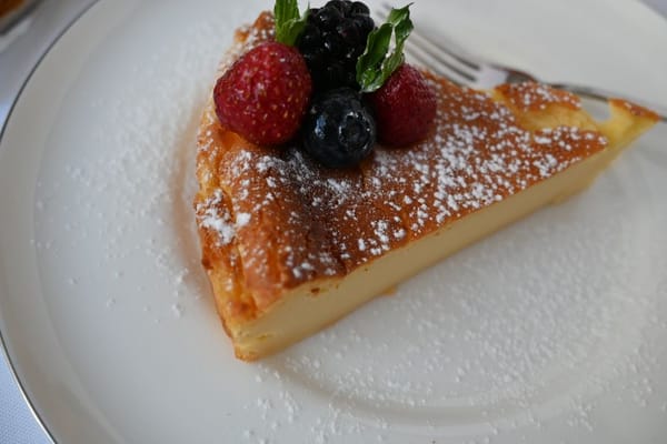 Tarta de queso al horno estilo La Viña